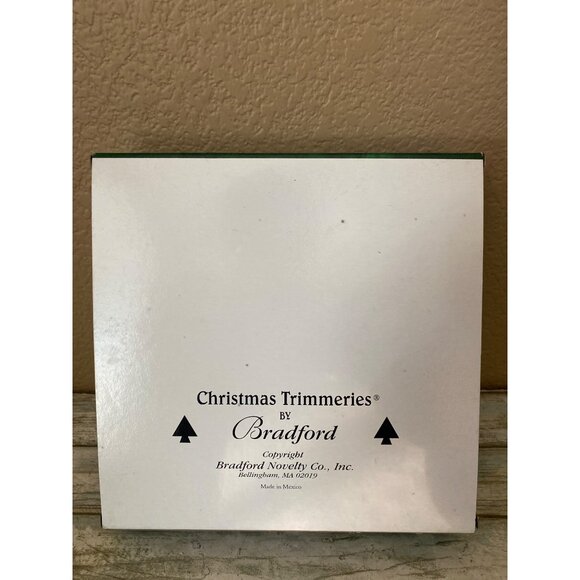 Vintage Bradford Trimmeries Icicle Finial Glass Ornaments Set 4 Frosted in Box - Picture 8 of 9